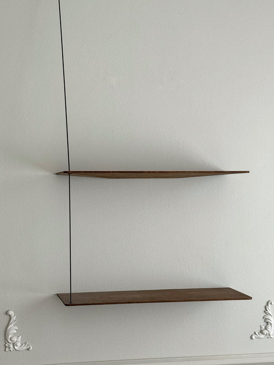Woud Stedge -hylly 60 cm, savustettu tammi